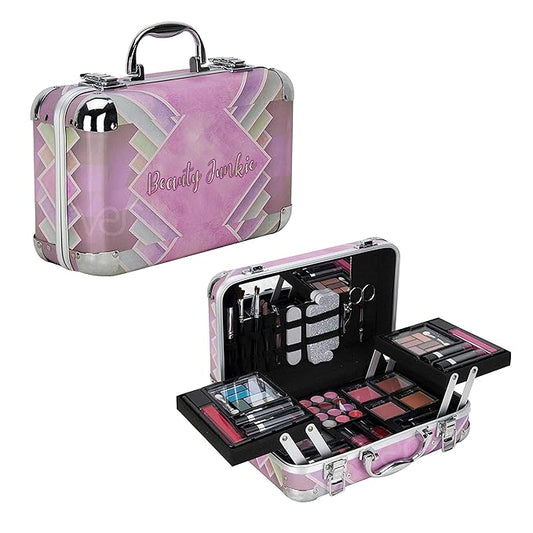 Starter Carry-All Teen Makeup Kit Gift Set, Pink, 1 Count-VivaGrace Women