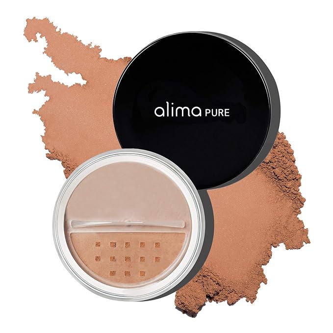Alima Pure Matte Foundation Loose Mineral Powder Foundation Makeup, Loose Powder Makeup Oil Free Talc Free Powder, Natural Makeup Mineral Foundation Full Coverage Natural Foundation Powder .15 oz/4.5g-VivaGrace Women