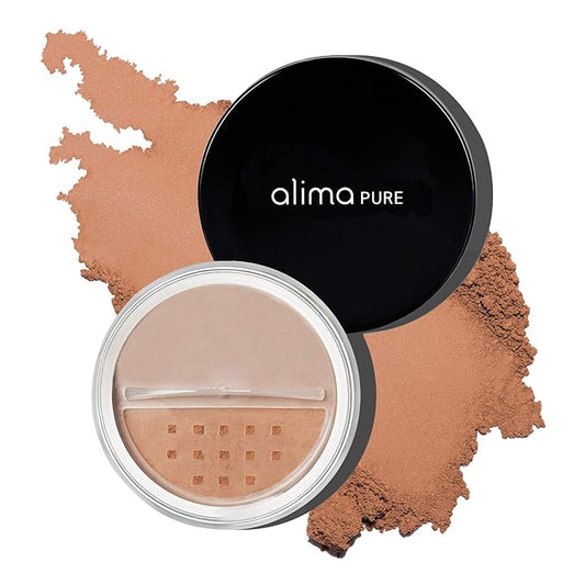 Alima Pure Matte Foundation Loose Mineral Powder Foundation Makeup, Loose Powder Makeup Oil Free Talc Free Powder, Natural Makeup Mineral Foundation Full Coverage Natural Foundation Powder .15 oz/4.5g-VivaGrace Women