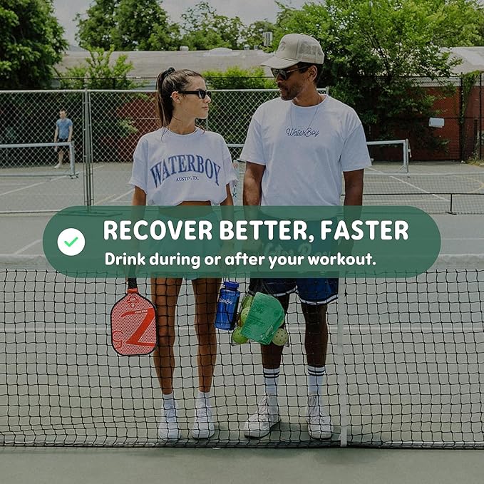 Waterboy Workout Hydration | 2,960mg Sugar Free Electrolyte Powder Packets | L-Glutamine + Vitamins | No Sugar, All Natural, Gluten Free | 15 Drink Stick Mixes (Blue Raspberry)-VivaGrace Women