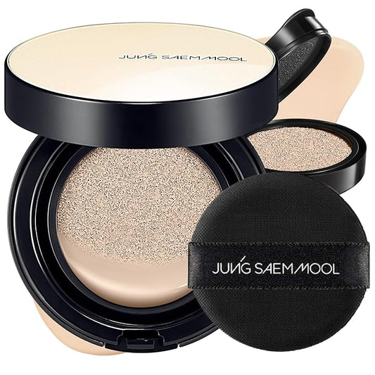 [JUNGSAEMMOOL OFFICIAL] Essential Skin Nuder Cushion (03 Fair Pink) | Refill Included | Natural Finish | SPF50 Broad Spectrum | Makeup Artist Brand-VivaGrace Women