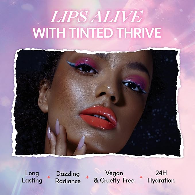 Glowing Color Lip Balm 0.35 Oz| Hydrating Lip Balm Lip Gloss for Girls | Vegan Lip Balm & Lip Plumping Gloss | Lip Glowy Balm & Lip Care for Dry Lips | Moisturizing Lip Balm Shining Berry-VivaGrace Women