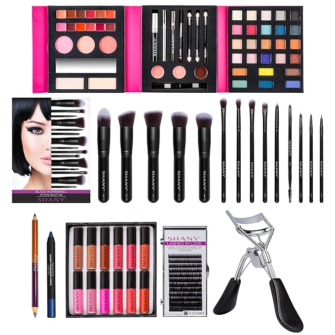 SHANY Cosmetics SHANY Gift Surprise- AMAZON EXCLUSIVE - All in One Makeup Bundle - COLORS & SELECTION VARY MULTI-COLORED, Unscented-VivaGrace Women