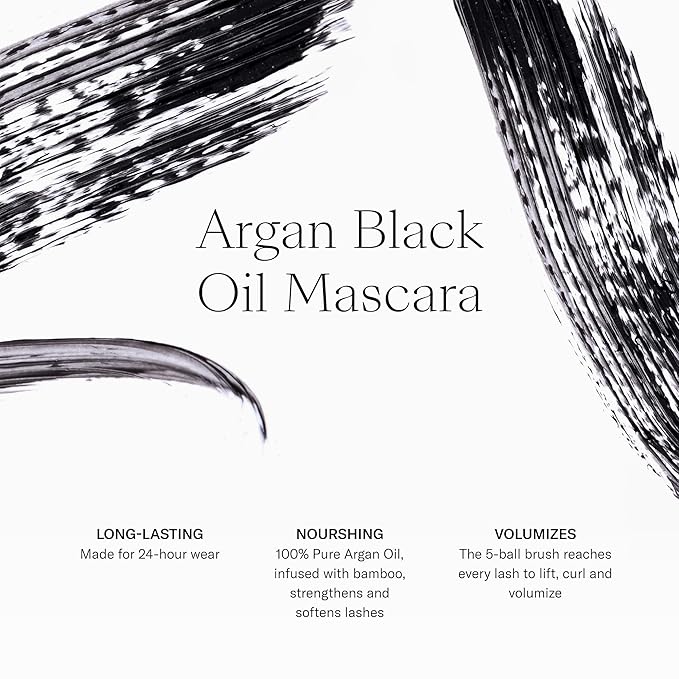 Josie Maran 3-Piece Color Makeup Kit - Argan Oil-Based Makeup Balm for Lips, Cheeks and Eyes, Hyaluronic Acid Lip Plumper & Argan Black Mascara (3 Piece Set)-VivaGrace Women