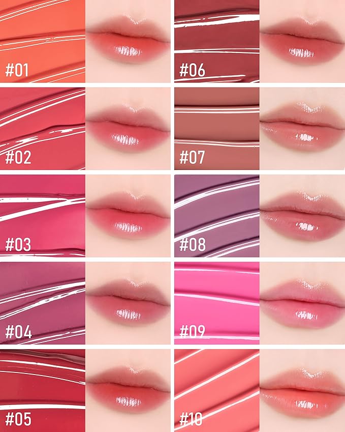 THESAEM Saemmy's Ade Shot Tint - Korean Lip Titnt, Water Gel Lip Stain with Plump Glowy Moisturizing Finish, Buildable Radiant Gloss, Long-Lasting Comfort, 0.1 fl.oz. (04 Violet Gin)-VivaGrace Women