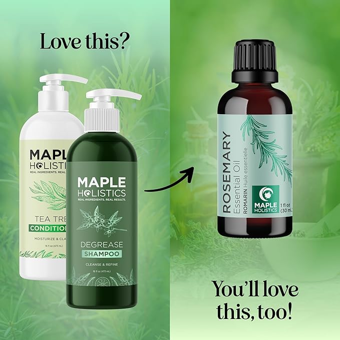 Shampoo and Conditioner for Oily Hair and Scalp - Sulfate and Paraben Free Shampoo and Conditioner Set for Oily Hair with Deep Cleansing Tea Tree Oil - Vegan Color Safe & Cruelty Free (16 Fl Oz)-VivaGrace Women