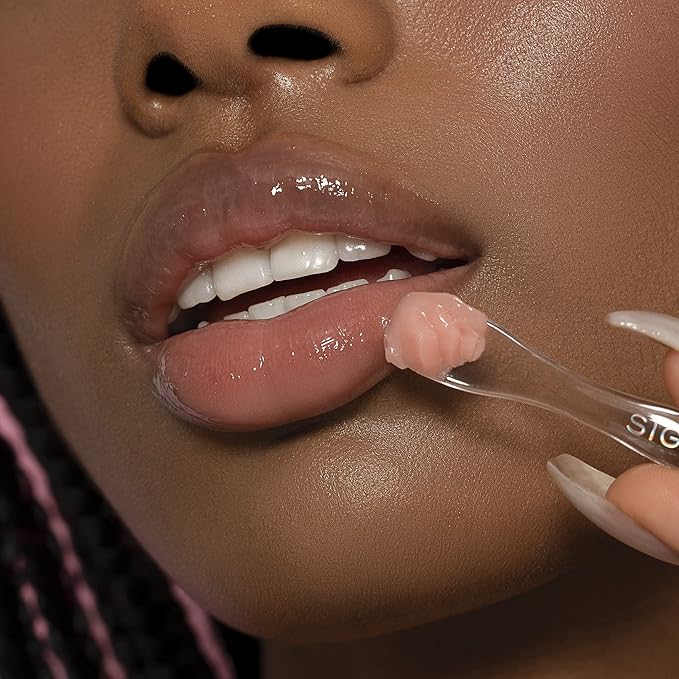 Sigma Beauty Hydro Melt Lip Mask - Hush - Lip Sleep Mask or Day Mask - Plumps, Hydrates and Adds Shine - Leave On Lip Mask with Hyaluronic Acid, Vitamin E, Jojoba oil, and Shea Butter-VivaGrace Women