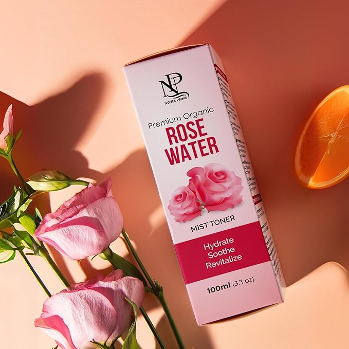 Rose Water 100ml, Refreshing Facial Mist for All Glowing Skin and Hair Types (Pack of 1)-VivaGrace Women