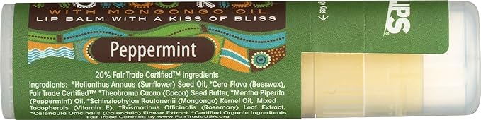 Eco Lips Organic Mongo Kiss Peppermint Lip Balm, USDA Certified Organic, 0.25 Ounce (Pack of 15)-VivaGrace Women