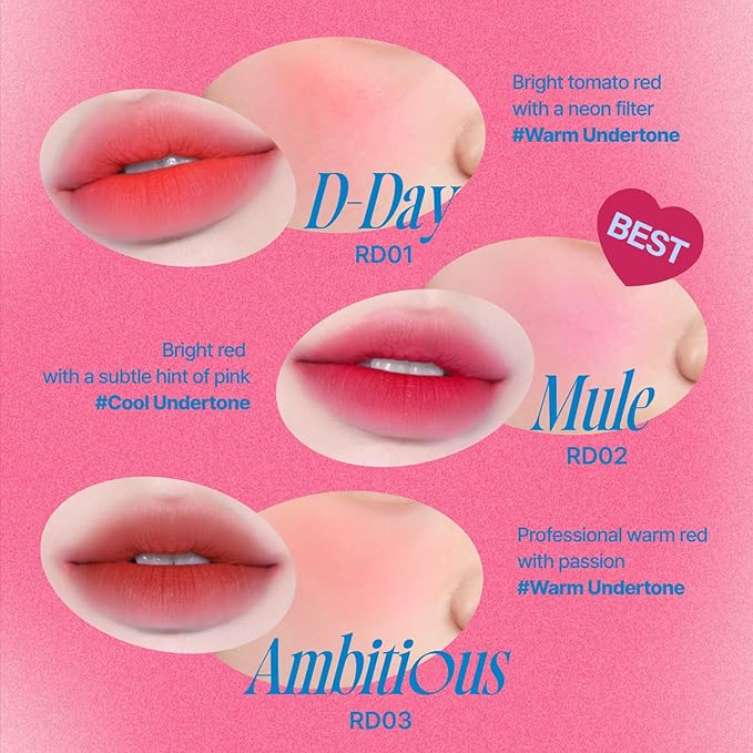 Lip&Cheek Blurry Pudding Pot | Reddish Moment - Fav | Makeup Blush, Buildable Lightweight, Multi-Use Soft Matte Finish | 5g-VivaGrace Women