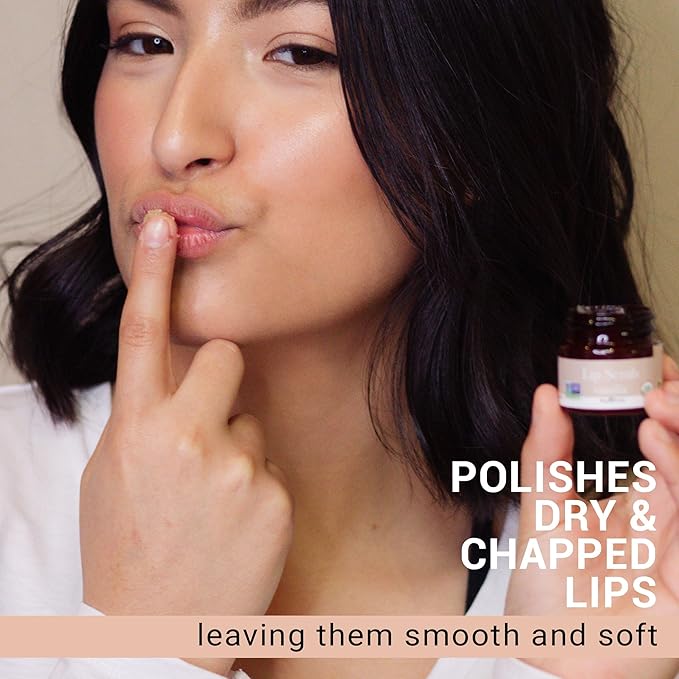 Organic Lip Scrub Vanilla - Lip Scrubs Exfoliator & Moisturizer, Lip Exfoliator Scrub, Sugar Lip Scrubs, Lip Sugar Scrub, Lip Care Products for Chapped Lips, Lip Scrubber, Lip Moisturizer for Dry Lips-VivaGrace Women