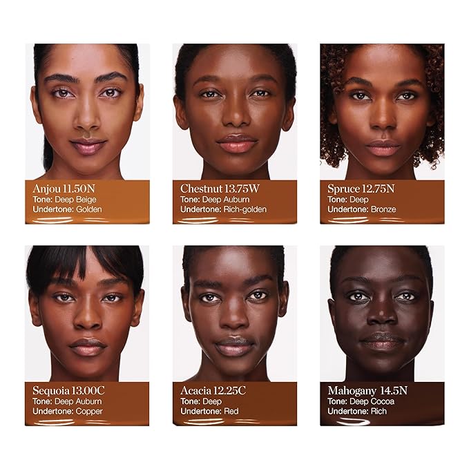 Ogee Complexion Perfecting Liquid Foundation - Lightweight Tinted Moisturizer For Face (Mahogany 14.5N - Deep Cocoa (Rich Undertones) - with Vitamin C & Jojoba Oil - Certified Organic & Made in USA-VivaGrace Women