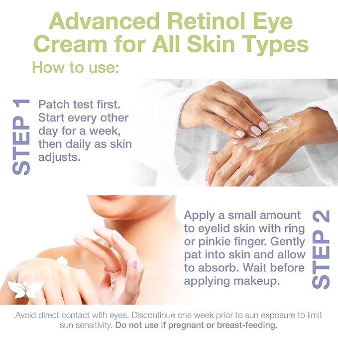 YOUN Beauty Retinol Eye Cream by Holistic Plastic Surgeon Dr. Anthony Youn – Paraben-Free Night Eye Cream with 1% Retinol and Hyaluronic Acid – Under Eye Cream for Hydration and Skin Firming, 1 Fl Oz-VivaGrace Women