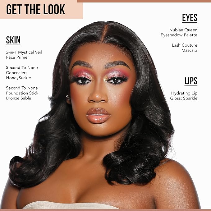 Glamazon Second to None Foundation Stick, Bronze Sable, Light-to-Full Coverage, Weightless Makeup With a Glowy Natural Finish-VivaGrace Women