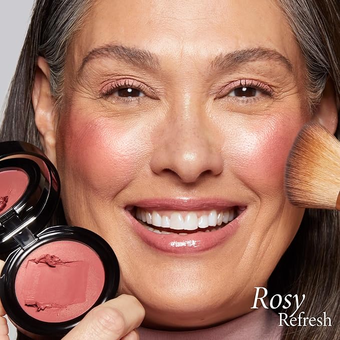 LAURA GELLER NEW YORK The Wonder Balm Complexion Enhancer - Hydrating Weightless Subtle Hint of Color + Glow for Mature Skin - Vegan Squalane - Apply to Cheeks & Lips (03 Rosy Refresh)-VivaGrace Women