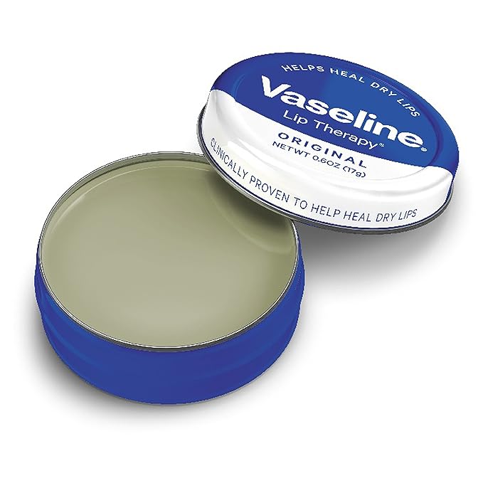 Vaseline Lip Therapy Lip Balm Tin, Original, 0.6 oz-VivaGrace Women
