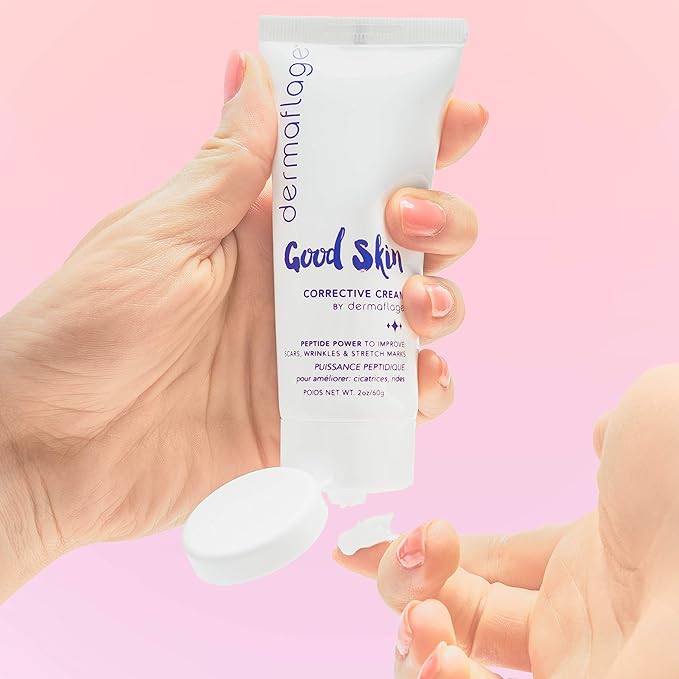 Dermaflage Acne Scar Removal Cream With Peptide Power, Fade Acne, Surgical Scars, Stretch Marks And Wrinkles With Good Skin, 2 oz.-VivaGrace Women