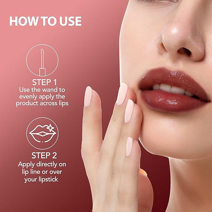 Botanic Hearth Tinted Lip Oil | Moisturizing Lip Gloss Oil for Dry Lips | Deep Red Gloss | Lightweight & Non Greasy | 0.3fl oz-VivaGrace Women