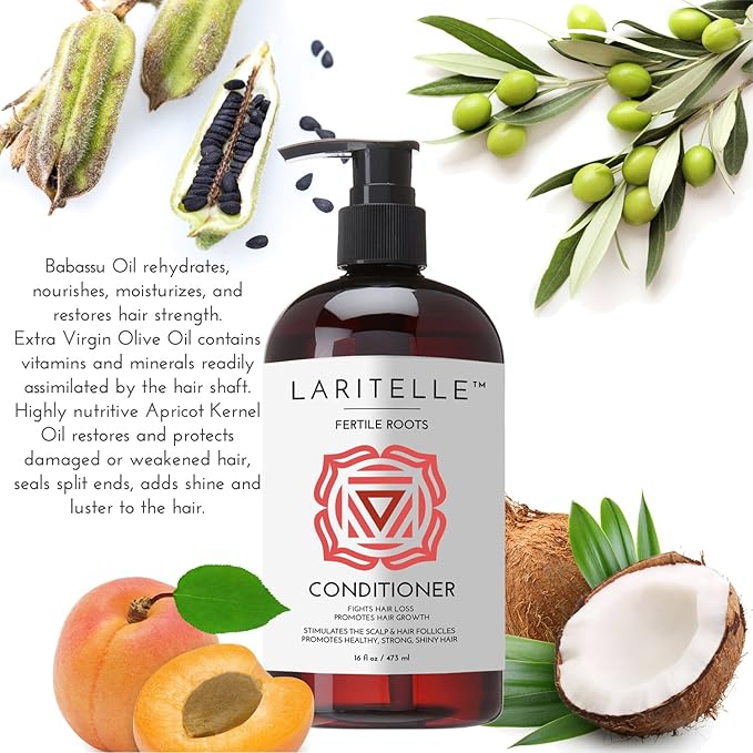 Organic Anti-Thinning Conditioner | Fortifying, Strengthening & Rejuvenating | Prevents Hair Loss and Shedding, Promotes New Hair Growth | Ayurvedic Herbs, Lavender, Ginger, Rosemary-VivaGrace Women