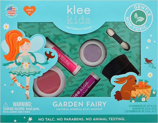 Luna Star Naturals Klee Kids 4 PC Makeup Up Kits with Compacts (Garden Fairy)-VivaGrace Women