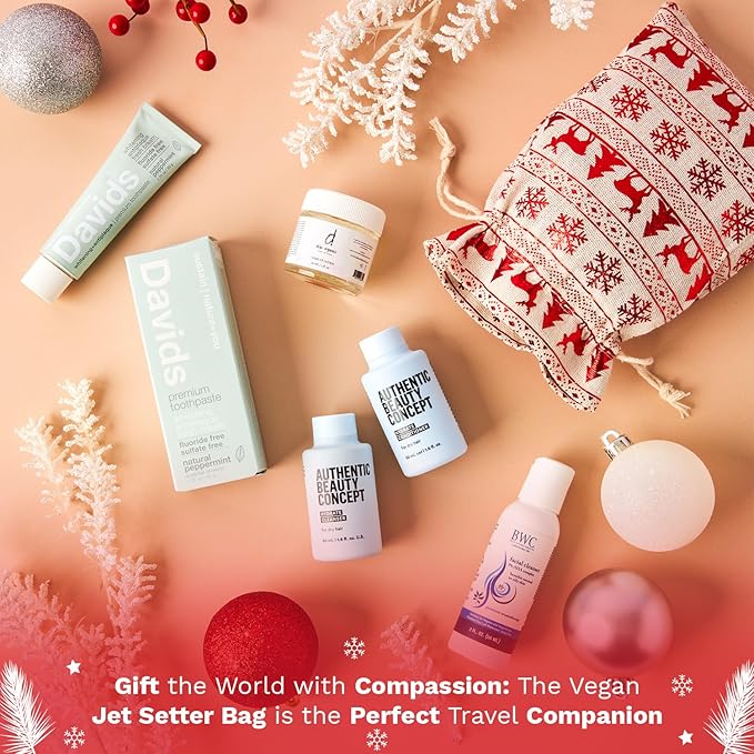 Jet Setter's Selfcare Essentials - Vegan Beauty Set Gift for Women - On-the-Go Skincare And Vacation Beauty Essentials - Compact Travel Size Beauty Products Gift Set - Great Christmas Gift for Her-VivaGrace Women