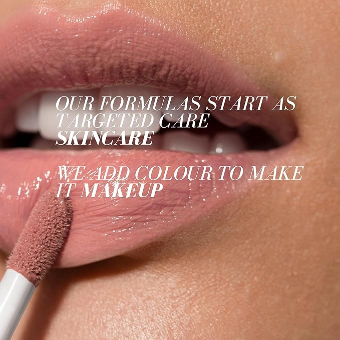 FITGLOW Beauty Lip Colour Serum | Hydrating Lip Gloss | Plumping Anti-Aging Lip Treatment | Natural Shine with Pomegranate Sterols & Collagen | Buildable Color for Dry Chapped Lips | Go - 10g-VivaGrace Women