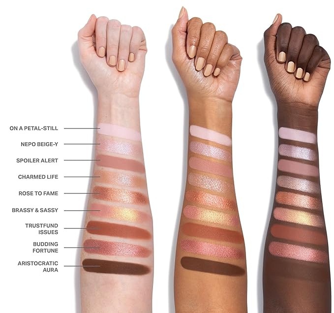 Morphe Rich & Foiled Artistry Palette - Foil-Effect Eyeshadow Palette with Matte, Shimmer & Foil Finishes - Mauve & Pink Eyeshadow with Luminous Payoff - Rose to Fame (0.35 oz)-VivaGrace Women
