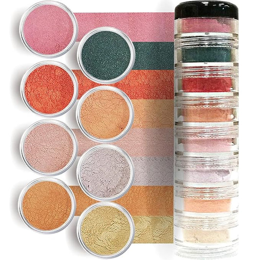 Summer Cupcake Mineral Eye Shadow Pallet, Organic Makeup Kit with Brown Eyeshadow, Nutural Eyeshadow, Mineral Powder, Contour Kit, Highlighter Palette, Hypoallergenic Eyeshadow-VivaGrace Women