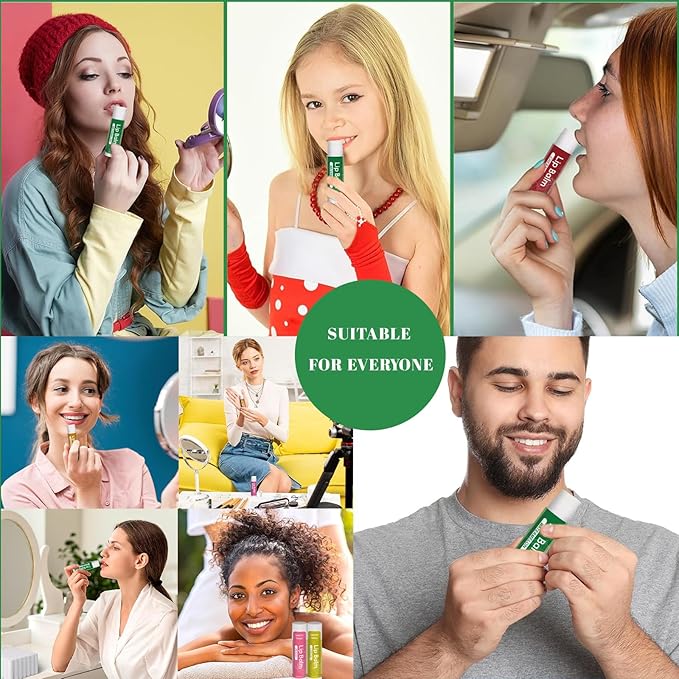 84 Pack Natural Lip Balm Bulk with Vitamin E and Coconut Oil - Moisturizing, Soothing, and Repairing Dry and Chapped Lips - 14 Flavors - Non-GMO-VivaGrace Women