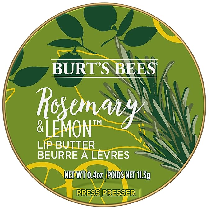 Burts Bees Rosemary and Lemon Lip Butter Unisex Lip Balm 0.4 oz-VivaGrace Women