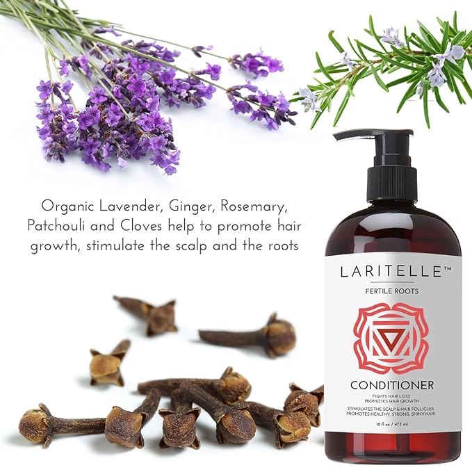 Organic Anti-Thinning Conditioner | Fortifying, Strengthening & Rejuvenating | Prevents Hair Loss and Shedding, Promotes New Hair Growth | Ayurvedic Herbs, Lavender, Ginger, Rosemary-VivaGrace Women