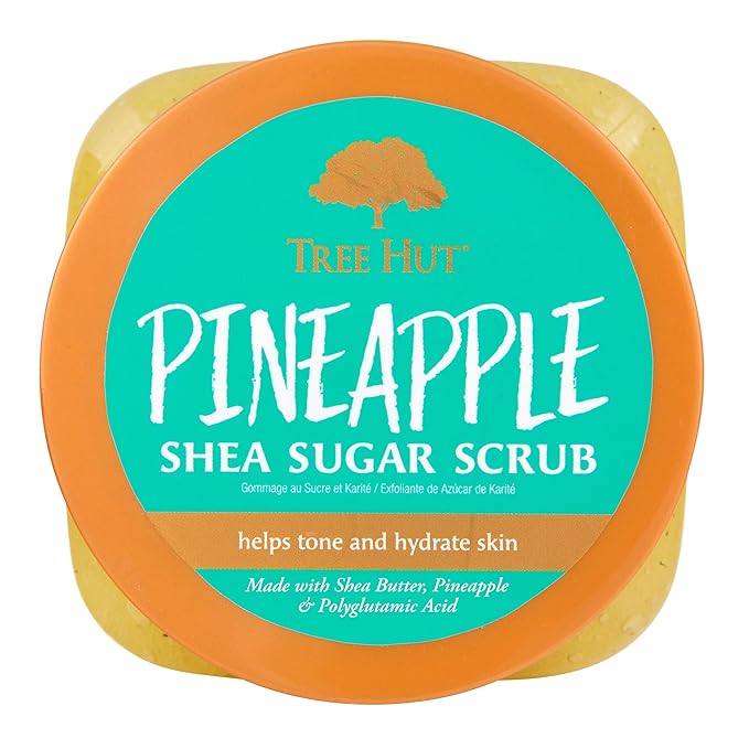 Tree Hut Shea Sugar Scrub - Pineapple - 18 oz - Exfoliating Body Scrub for Smooth, Glowing Skin - Made with Real Sugar and Shea Butter-VivaGrace Women