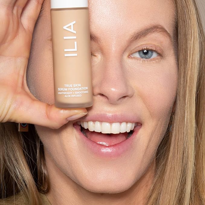 ILIA - True Skin Serum Foundation | Non-comedogenic, Cruelty-Free, Vegan, Weightless Feel, Buildable Coverage, Safe For Sensitive Skin (Bowen SF4)-VivaGrace Women
