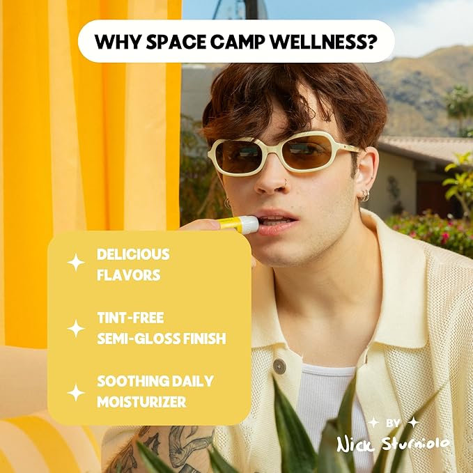 Wellness Jumbo Lip Balm - Tropical Pineapple Organic Flavored Balm (2 Pack)-VivaGrace Women