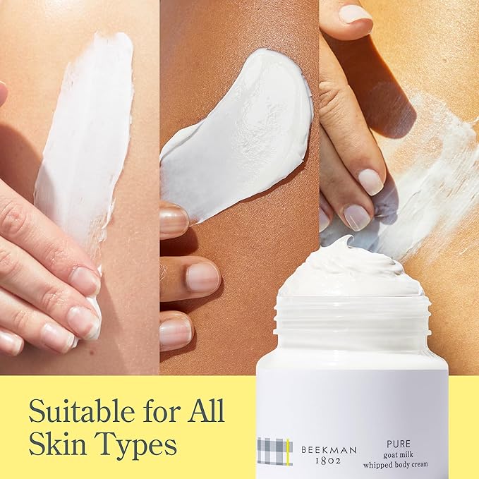 Beekman 1802 Whipped Body Butter Cream with Goat Milk - Deeply Moisturizes, Softens Skin - Natural & Gentle for All Skin Types - Non-Greasy, Cruelty-Free, 8 oz-VivaGrace Women