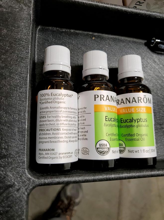 Pranarom USDA Certified Organic Eucalyptus Globulus Essential Oil (30ml), 100% Pure Undiluted Therapeutic Grade from Portugal for Aromatherapy, Diffuser, Topical Care, Relaxation-VivaGrace Women