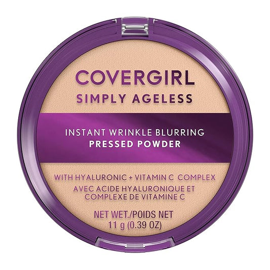 Covergirl Simply Ageless Instant Wrinkle Blurring Pressed Powder, Fair Ivory, 0.39 Ounce-VivaGrace Women