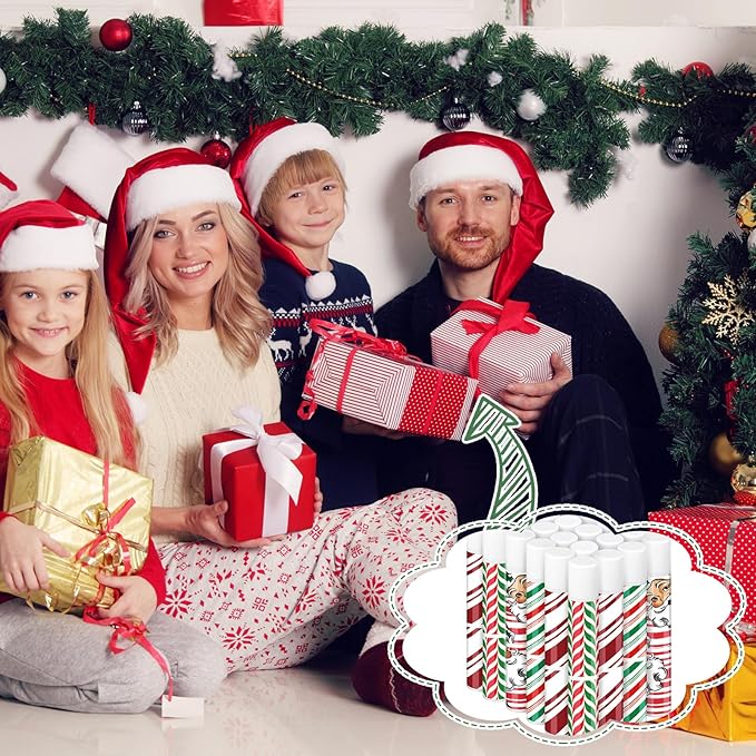 24 Pcs Bible verse Lip Balm Moisturizing 0.07 oz Lip Care Product Bulk Christian Gift with Inspirational Scripture for Women Faith Religious Happy Moment Praise Friend Teacher Worker Employee-VivaGrace Women