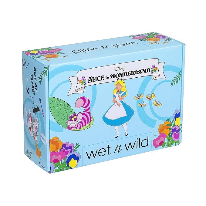 wet n wild Alice in Wonderland PR Box - Makeup Set with Versatile Brushes, Buildable & Blendable Palettes, Vibrant Colors, & Lip Glosses for Unique Looks, Cruelty-Free & Vegan-VivaGrace Women