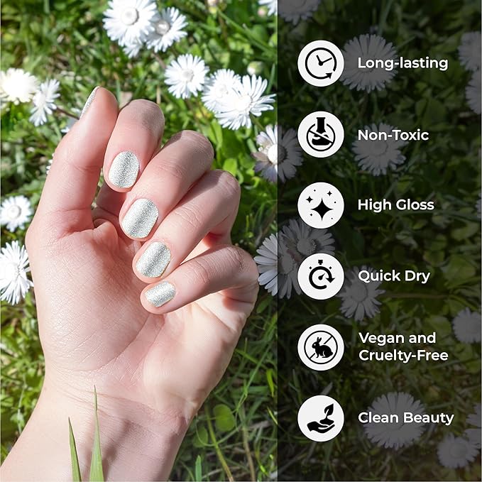 karma organic Natural Nail Polish, Vegan, and Cruelty-Free, No Toluene, No Formaldehyde, No DBP, and Free of TPHP, Lul Shmmer