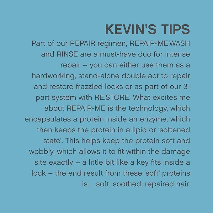 KEVIN.MURPHY REPAIR-ME.WASH - Moisturising Hair Repair Shampoo - Hydrating Frizz Control Shampoo - Sulphate & Paraben Free Hair Care - 250 ml / 8.4 fl oz-VivaGrace Women