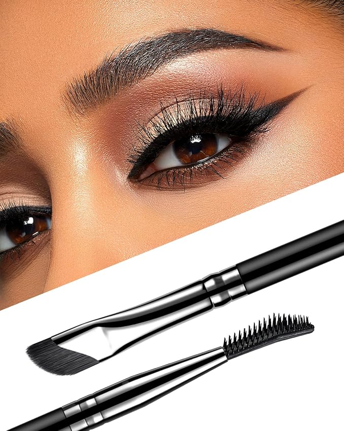 EIGSHOW Dual-Ended Precision Eyebrow Brush and Comb for Eyeliner Lining, Sculpting Brows, Professional Eye Makeup Tools (D109)-VivaGrace Women
