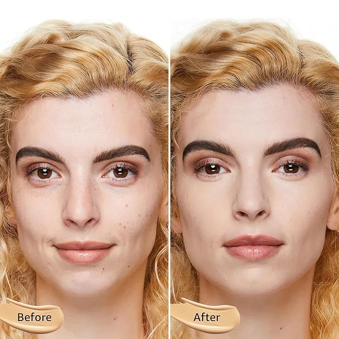 Mushroom Head Air Cushion CC Cream - Oil Control & Moisturizing Concealer Makeup Base, Brighten Long - Lasting Even Color Correcting Concealer Full Coverage for All Skin Types (Ivory)-VivaGrace Women
