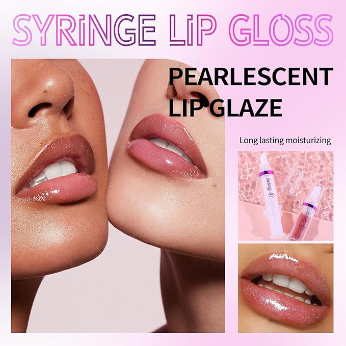 Lip Plumper Booster,Plumping Lip Gloss Spicy Lifter Shimmer Oil Hydrating High-Shine Volumizes Fuller Lip Glass Mirror Glaze Plump and Pout Lip Plumper Nourishing for Women Girls Makeup#4-VivaGrace Women