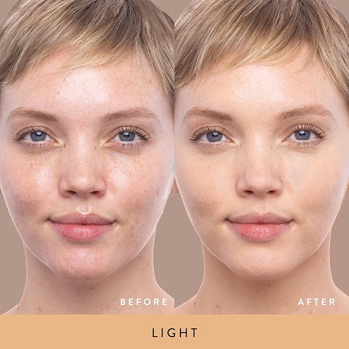 LAURA GELLER Double Take Liquid Foundation | Medium to Full Coverage, Natural Matte Finish, Light-VivaGrace Women