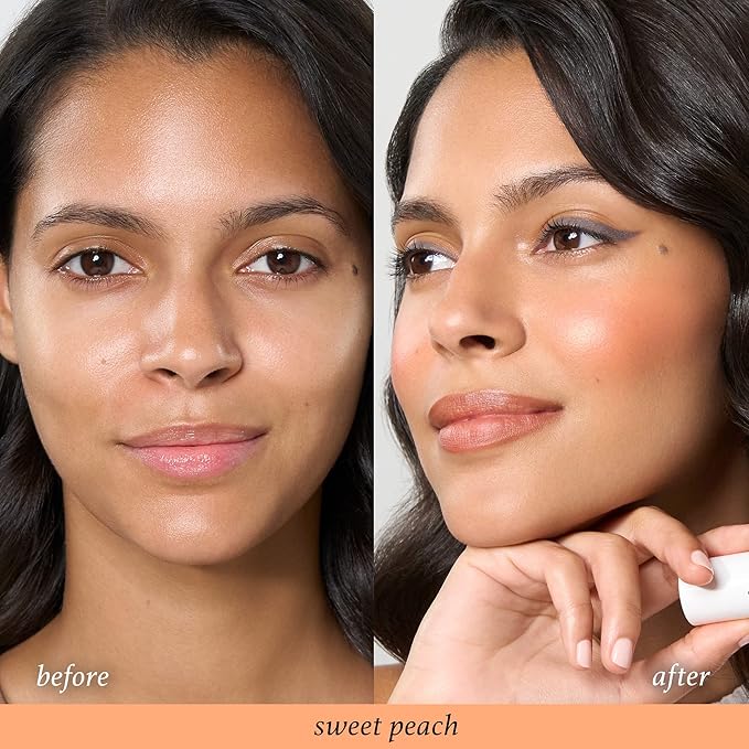 Julep Skip The Brush Cream to Powder Blush Stick - Sweet Peach - Blendable and Buildable Color - 2-in-1 Blush and Lip Makeup Stick-VivaGrace Women
