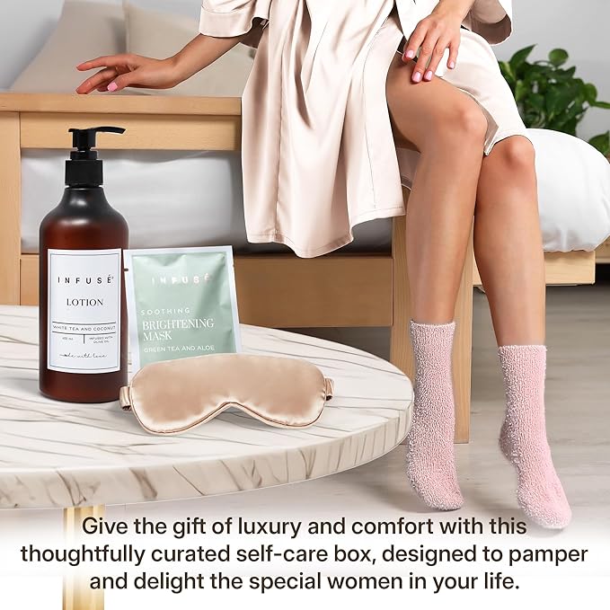 10-Piece Spa Gift Box for Women | Self-Care Set with Eye Mask, Loofa,Bath Bombs,Face Masks,Bubble Bath, Lotion, Body Wash & Bath Salt | Gift for Mom, Grandma, Wife, Bridesmaid or Loved Ones-VivaGrace Women