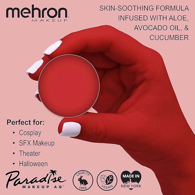 Mehron Makeup Paradise Makeup AQ Refill (.25 oz) (BEACH BERRY)-VivaGrace Women