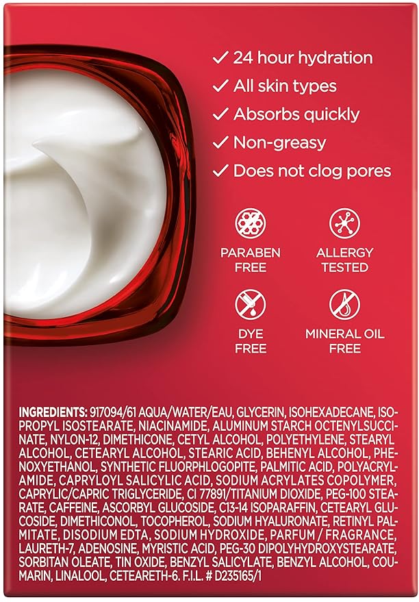 L'Oreal Paris Revitalift 1.5% Pure Hyaluronic Acid Face Serum + Triple Power Anti-Aging Face Moisturizer, 1 kit-VivaGrace Women