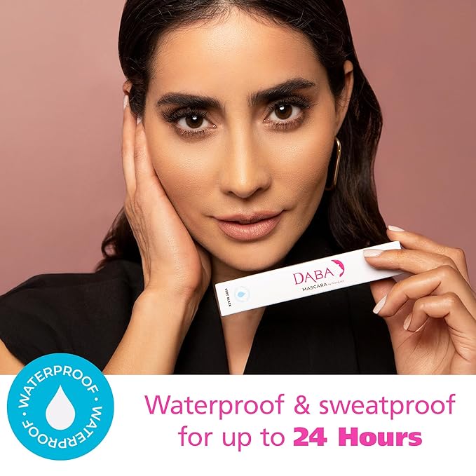 DABALASH Waterproof Combo – Professional Eyelash & Brow Growth Serum + Waterproof Mascara – Promotes the Appearance of Naturally Longer, Fuller & Thicker Lashes + Brows – 0.18 oz & 0.45 oz